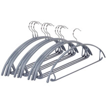 Zilver Geen Schouderbultjes Antisliphanger, Sweaterhanger, T-Shirthanger Pakhanger met Broekstang Pak van 10