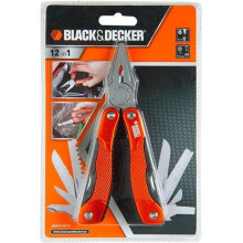 Black + Decker pinza attrezzi multifunzione 12 in 1 coltelli metro sega cacciavite
