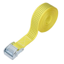 Heavy Duty Tie Down Strap 49mm x 6m Yellow, 3T Load for Cargo & Auto