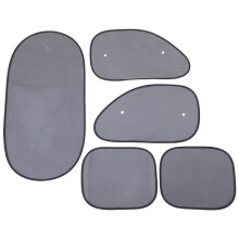 3Sets Seitenfenster Sonnenblenden Auto Schwarz Atmungsaktiv Uv Schutz