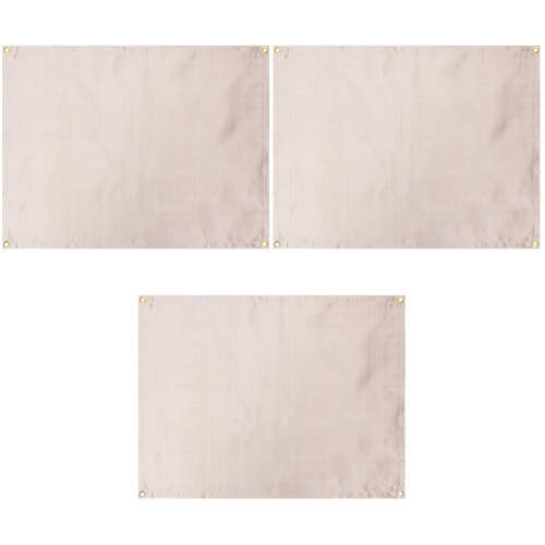 3Stk Temperaturresistente Feuerdecke Beige Für Und Camping 2