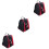 3Stk Rote Roller Skating Tragetaschen Mit Praktischen Griffen 5