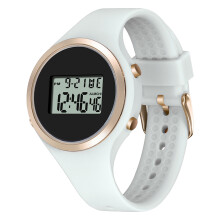 2Stk Leichte Wasserdichte Uhr Weiß Digital Alarm Chronograph