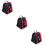 3Stk Rote Roller Skating Tragetaschen Mit Praktischen Griffen 7