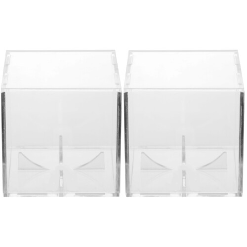 2Stk Desktop Baseball Display Case Transparent Und 1