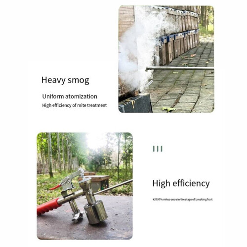 Bee Mite Treatment Fog Machine Oxalic Acid Atomization Mite Treatment Device Heated Smoker Beekeeping Tools 2