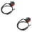 2Pcs Universal Motorcycle Handlebar On/off Kill Switch Button Black 5