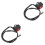 2Pcs Universal Motorcycle Handlebar On/off Kill Switch Button Black 3