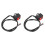 2Pcs Universal Motorcycle Handlebar On/off Kill Switch Button Black 2