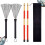 2Stk Professionelle Bambus Drumsticks Mit Stahlbürsten Für Percussion 7