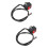 2Pcs Universal Motorcycle Handlebar On/off Kill Switch Button Black 6