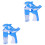 2Stk Dolphin Bubble Maker Sticks, Cartoon, Automatisch, Bunt, Spielend 3