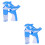 2Stk Dolphin Bubble Maker Sticks, Cartoon, Automatisch, Bunt, Spielend 6