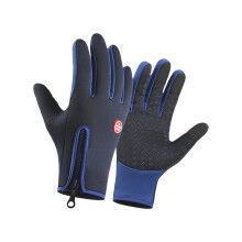 Unisex tastbaar scherm winterhandschoenen waterdichte-Blauw