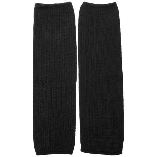 6Pièces Protège-Bras Ergonomiques Pe Noir Usage Extérieur