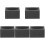5Pièces Moules Métal Graphite Noir Ingot Formes Durables 4