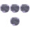4Pièces - Satin Violet Taille Antidérapant Bain 5