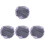 4Pièces - Satin Violet Taille Antidérapant Bain 4