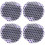 4Pièces - Satin Violet Taille Antidérapant Bain 7