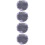 4Pièces - Satin Violet Taille Antidérapant Bain 10