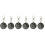 6Pièces Clip Noir Quartz Pour Infirmière Lecture Facile 9