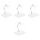 4Pièces Présentoir Figurine Plastique Stable Usage Maison 5