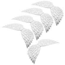 15Pièces Ailes Féeriques Argentées Stylées Pour Costumes Et Événements