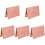 5Pièces Porte-Documents Rose Cuir Protection Et 4