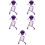 10Pièces Jouet Décompression Squelette Violet Amusant Pour Enfants 9