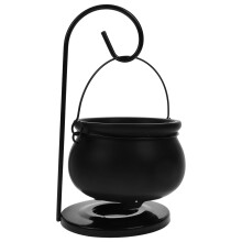 3Sets Home Use Black Iron Ceramic Cauldron Oil Burner Wax Melt Warmer