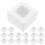 300Pcs White Paper Cake Boxes with Clear Window for Donuts Pastries 1