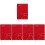 5Pcs Red PU Office Academic Planner Portable Writing Notebook 7
