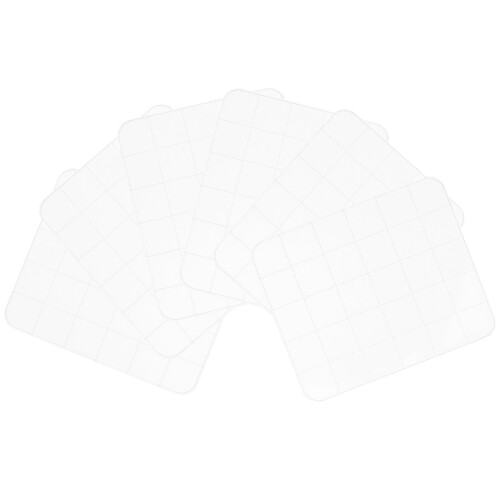 18Pièces Supports Acryliques Blancs Pour Tampons Conception Précise