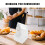 300Pcs White Paper Cake Boxes with Clear Window for Donuts Pastries 5