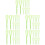 50Pcs Compact Plastic Paper Making Tool Light Green DIY Pulp Mixer 5