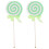 6Pièces Sucettes Vert Décoratives Props Photo Enfants 1