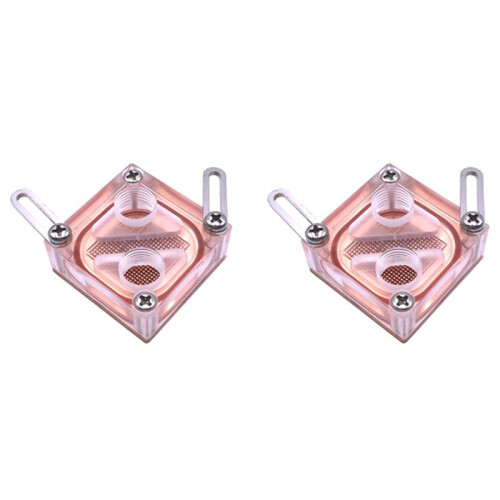 2X Chipsatz Waterblock Computer Wasserkühlung Acryl Transparent General Northbridge Block Für Computer CPU Block