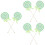 6Pièces Sucettes Vert Décoratives Props Photo Enfants 7