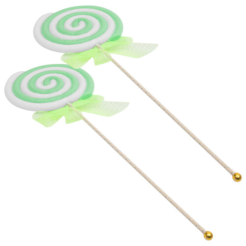 6Pièces Sucettes Vert Décoratives Props Photo Enfants 2