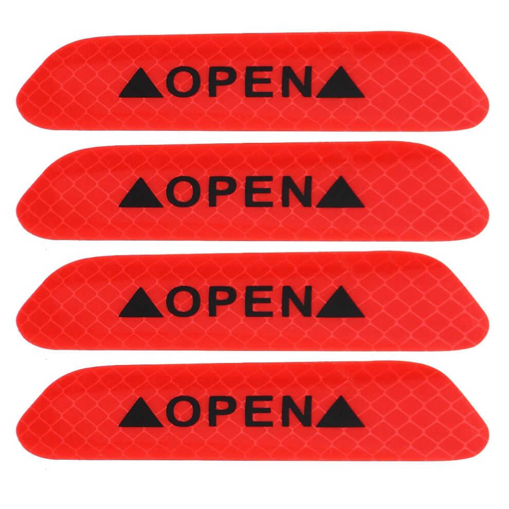 Highly Reflective Night Visibility Reflective Warning Stickers Auto Safety Prompt, Anti-Collision Protective Strip Universal Fit Car Accessories Self 9190834141312