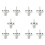 10X Air Intake Temperature Temp Sensor 37880P05A00 for   Air Temperature Sensor 1