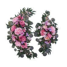 Artificial Flower Swag Kit Silk Pink2pcs50x25cm & 70x30cm