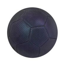 Holographic Soccer Ball PU Leather Sports Ball Durable Luminous Glowin