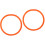 2Pièces Accessoires De Yoga Cerceaux Lestés Orange Portables 6