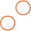 2Pièces Accessoires De Yoga Cerceaux Lestés Orange Portables 7