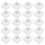 300Pcs White Paper Cake Boxes with Clear Window for Donuts Pastries 8