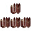 20Pcs Compact Wooden Toothpick Dispenser Portable Mini Pocket Case 3