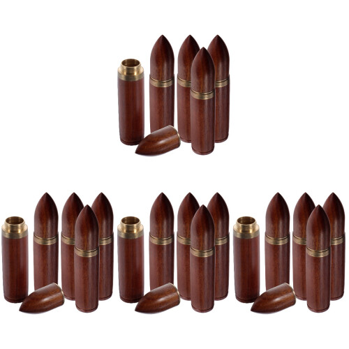 20Pcs Compact Wooden Toothpick Dispenser Portable Mini Pocket Case 2
