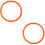 2Pièces Accessoires De Yoga Cerceaux Lestés Orange Portables 4