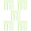 50Pcs Compact Plastic Paper Making Tool Light Green DIY Pulp Mixer 7